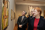 President of the Republic of Finland Tarja Halonen, Federal President of Austria Heinz Fischer and President of Italia